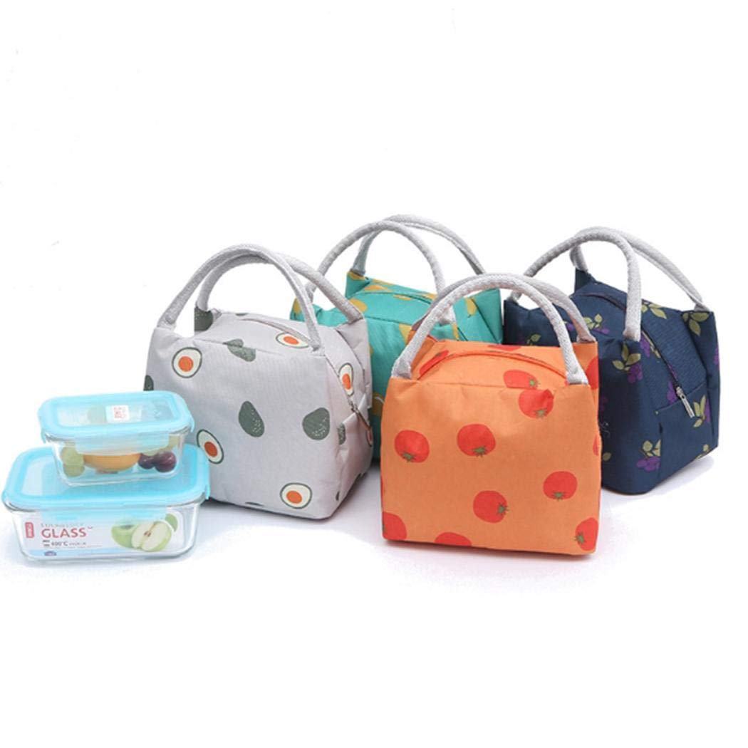 Pinsparkle Waterproof Insulated Lunch Tote Cooler Bag Bento Picnic Handbag Container Lunch Bags