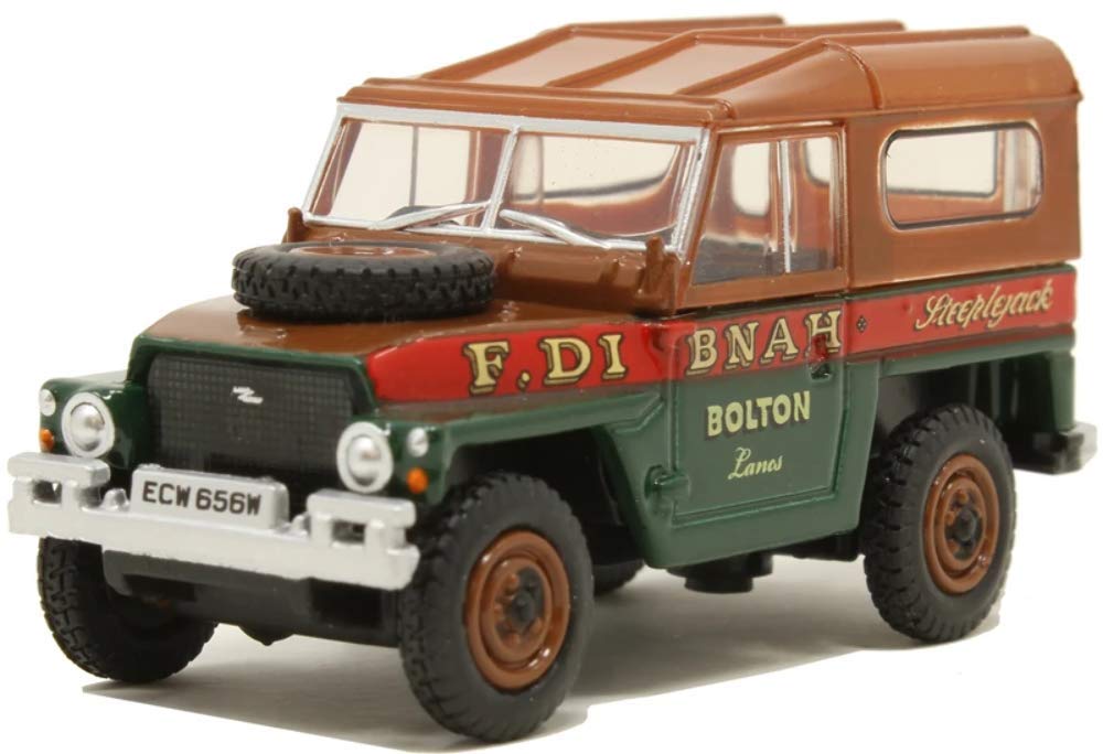 DIECAST 76LRL006 1:76th Scale Land Rover 1/2 Ton Lightweight Hard Top - Fred Dibnah Bolton by Oxford