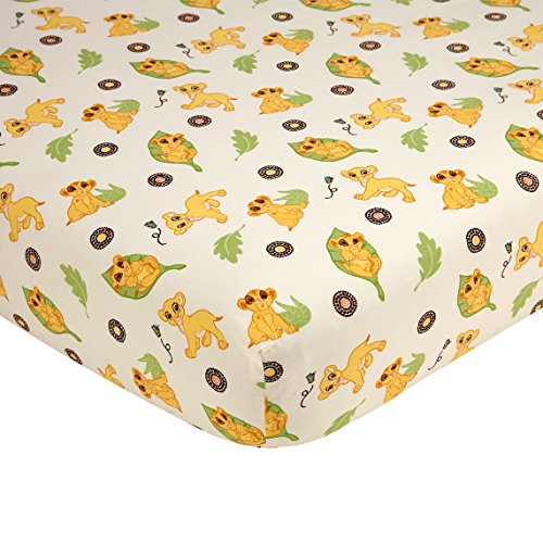 Disney Lion King Simba's Wild Adventure 100 Cotton Fitted Crib Sheet