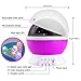 Petcaree Constellation Night Light, Romantic Room Rotating Star Projector Lamp, 4 Bright Colors with 360 Degree Moon Star Projection and Rotation, Moon Sky Night Projector, Baby Nursery Light, Pink