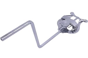 TUOREN Alto Saxophone Marching Lyre Clamp-On Holder Lyre Sax Nickel-Plated Sheet Music Clip 1Pcs