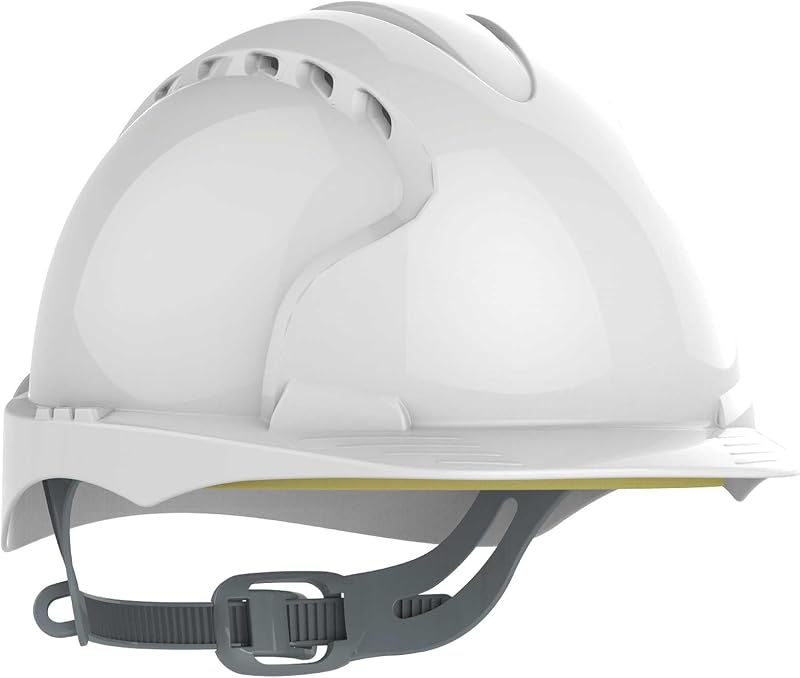JSP EVO2 Safety Helmet White - EN397 Vented Hard Hat with OneTouch Fit