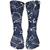 Unisex Casual Crew Socks Glow in The Dark Midnight