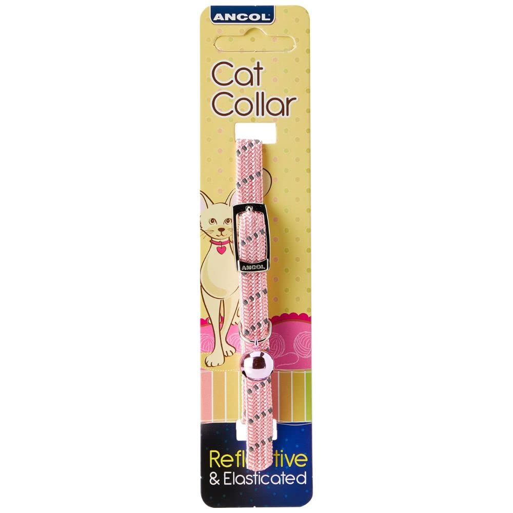 Ancol Reflective Softweave Elastic Cat Collar Pink โ image 1