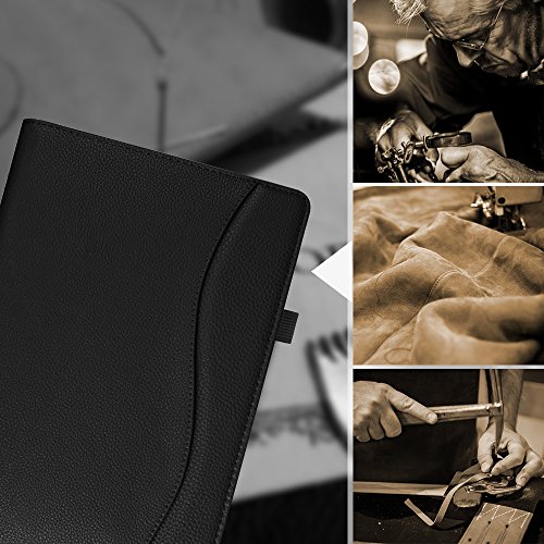 Fintie New iPad 9.7 Inch 2017 / iPad Air 2 / iPad Air Case - [Corner Protection] Multi-Angle Viewing Folio Stand Cover w/ Pocket, Auto Wake / Sleep for Apple iPad 2017 Model, iPad Air 1 2, Black