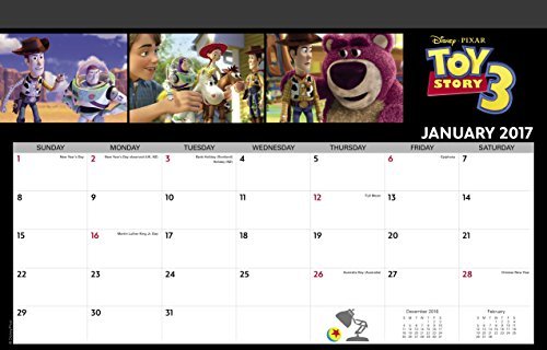 Disney PIXAR Deskpad Calendar (2017) by Day Dream (2016-07-15) by (Calendar)