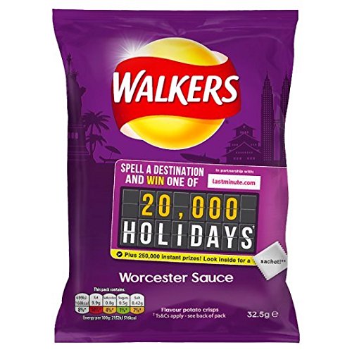 Walkers Crisps (32.5gx32) (Worcester Sauce)