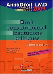 Droit constitutionnel, institutions politiques