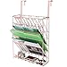 Samstar Wall File Holder Organizer, Mesh Metal Door Wall Mounted Paper Document Holder for Office Home 6 Tier,Rose Gold