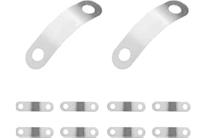 10pcs Pop Up Clevis Clips, Stainless Steel Pop Up U-Shaped Clip Replacements Practical Bathroom Sink & Tub Repair Accessories