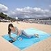 Topnuna Beach Blanket with 6 Sand Packets - Nylon Waterproof Fast Drying Lightweight Outdoor Blanket - Multipurpose for Beach Picnic Outdoor and Travel Mat with Carry Bag & Metal Pegs by