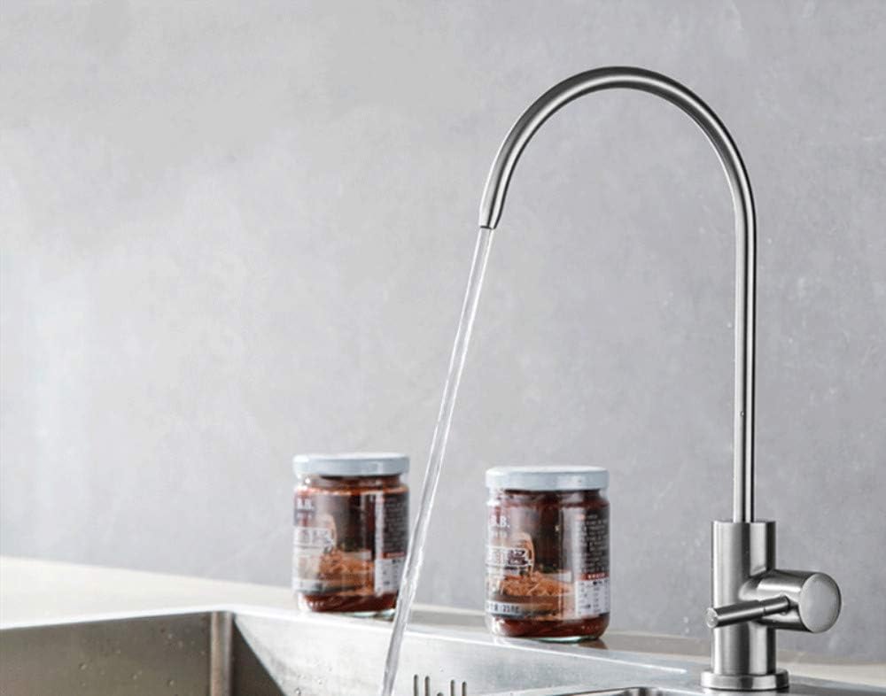 Drinking Water Filter Faucet Stainless Steel Brushed Nickel Kitchen Bar Sink，Lead-Free Modern Water Filter Faucet - - 