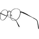 RB.Pilot Round Reading Glasses for Women Men Vintage Retro Blue Light Blocking Computer Readers