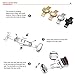 ZLIMSN Stainless Steel Butterfly Deployment Buckle Double Push Spring Bar Deployment Fashion Watch Band Clasp Color & Width Silver Rose Gold Golden Black (24mm, Silver)