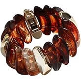 MMIUAEG Chunky Acrylic Cuff Bangle Bracelet for Women Stretch Bangle Colorful Geometric Resin Acetate Beads Wide Wristband Resin Wrap Bracelet Statement Vintage Jewelry for Women vacation outfits