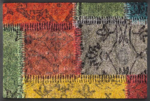 Wash&Dry Doormat, Acrylic, Colourful, 40 x 60 x 0.7 cm
