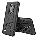 LG K30 Case, LG Premier Pro LTE Case, LG K10 2018 Case, GSDCB Air Cushion Shockproof Phone Protective Case with Kickstand Hard PC Back Cover and Soft TPU Dual Layer for Women Men Girl Kid Boy (Black)
