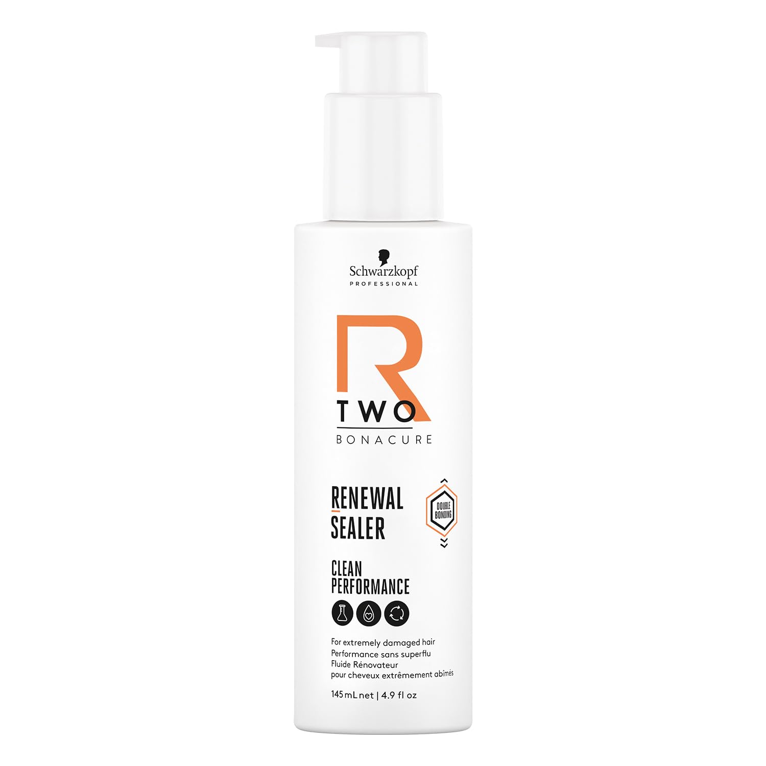 Schwarzkopf Professional Bonacure R-TWO Renewal Sealer Leave In Hair Mask Vegan Formula For Extremely Damaged Hair Double Bonding Technology Reducing Breakage And Split Ends Detangling 145 ml