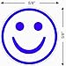 Supply360 AS-IMP2020 Round Teacher Stamp - Purple Smiley FACE, Purple Ink, Durable, Light Weight Self-Inking Stamp, 5/8