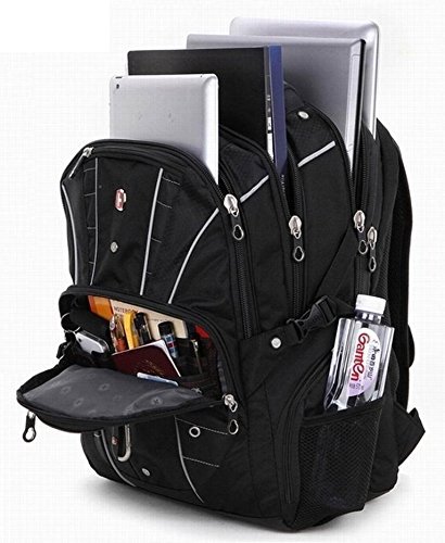 Swiss Travel Gear Travel Backpack Bags Knapsack,rucksack Students School Shoulder 15 Inch Laptop Macbook Computer notebook tablet Business for man woman business and casual travelling,camping,Hiking