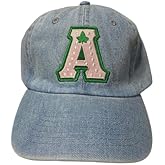 AKA Sorority Gifts for Women - Letter A Baseball Cap, Embroidered, Adjustable Strap