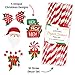 Christmas Drinking Straw Decorations Set (30 Pieces) – Xmas Party Décor Supplies Navidad Decoration for Cups, Party Favors and Cupcake Toppers