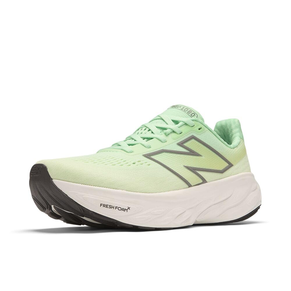 New Balance Women's Fresh Foam X 1080 V14 Running Shoe, Sweetgrass/Reflection/Silver Metallic, 12 W Image