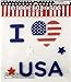 Regent Patriotic Flag Window Gel Sticker Cling Decoration Bundle of 7 Packages