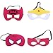 Lazu Superhero Dress Up Costumes 8 Satin Capes with Felt Masks for both Girls and Boys