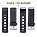 Vancle Replacement Bands Compatible with Fitbit Blaze, 4 Pack (Rose Gold, Silver, Black, Slate, Large)