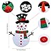 OurWarm 20 x 39 Inch DIY Felt Christmas Snowman Games Set with 31 PCS Detachable Ornaments, Wall Hanging Xmas Gifts for Christmas Decorations
