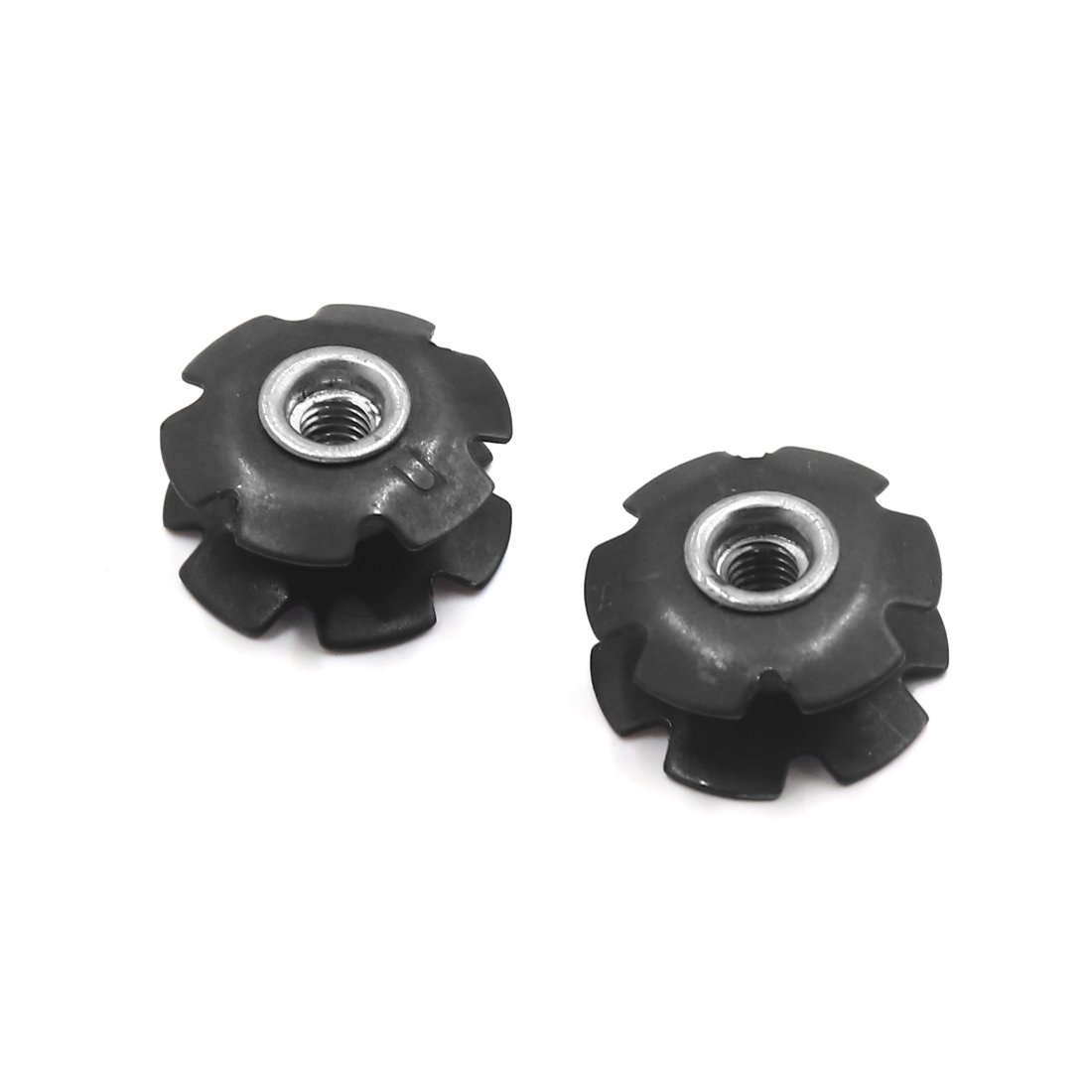 sourcing map 2Pcs Metal MTB Bike Cycling Bicycle Flanged Headset Star Nut for 28.6mm Fork