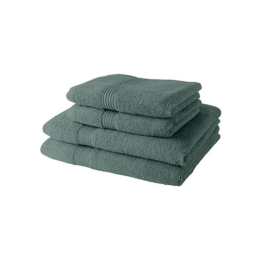 Today Celadon 2 Bath Towels 50 x 90 cm + 2 Bath Towels 70 x 130 cm, 100% Cotton