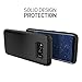 LUVVITT Sleek Armor Galaxy S8 Plus Case with Slim Dual Layer Wallet Design and Card Slot Holder for Samsung Galaxy S8 Plus (2017) Carbon Fiber Design - Black