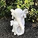 White Porcelain Mother and Baby Elephant Statue/Figurine in High Gloss Finish.