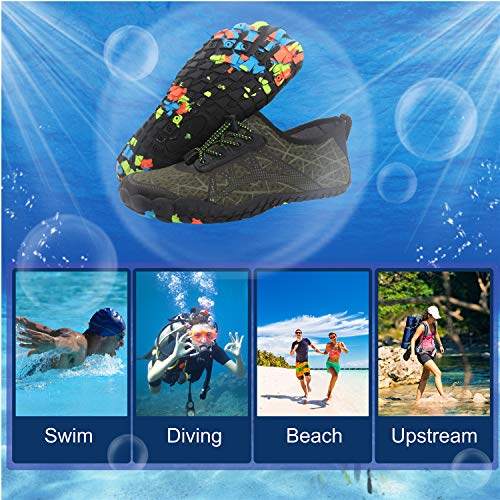Spesoul Womens Mens Water Sports Shoes Outdoor Quick Dry Barefoot Athletic Aqua Shoe for Beach Swim Pool Surf Diving Yoga