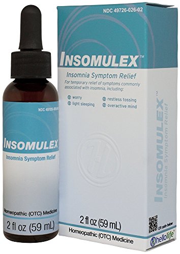 HelloLife Insomulex - Natural Relief of Insomnia Episode Symptoms such as Inability to Fall Asleep, Restlessness, and Trouble Sleeping