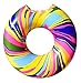 Cooluli Gigantic Rainbow Swirl Donut Pool Float - Fun for All Ages, 51-Inches