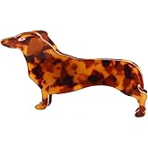 Dachshund Dog Hair Clips,Small Dog Hair Clips for Girls, Non-Slip Hair Catch Barrette Dachshund Hair Accessory Acetate for Woman