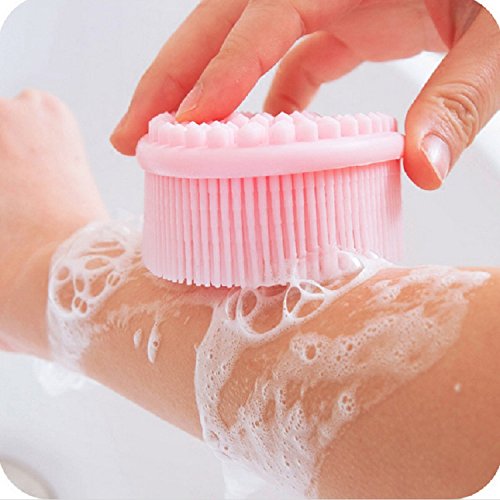 Silicone Body Bath Brush, Body Wash Scrub Exfoliator Brush, Soft Loofah