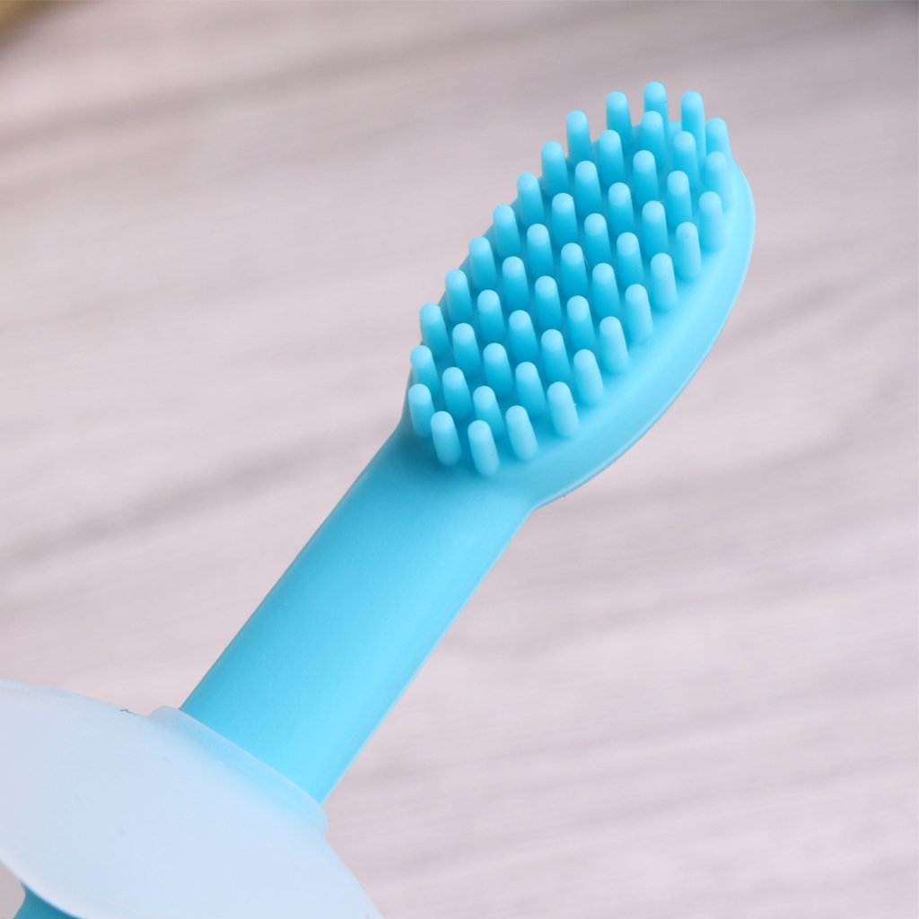 Brosse A Dent Bebe Confort Dentition Bebe Soins Dentaires 6 18 Mois Pingouin Manyo Brosse A Dent Bebe Silicone De Qualite Alimentaire L Hygiene De Bebe Toilette De Bebe