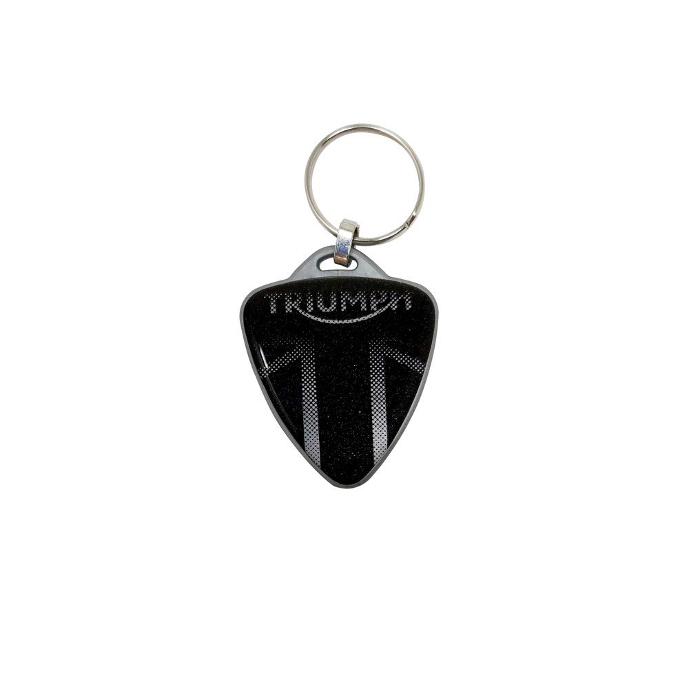 Quattroerre Triumph Shield Motorcycle Keyring (Silver)