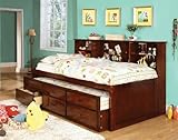 Furniture of America Lemoine Captain Twin Bed with Twin Trundle and 3 Drawers