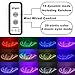 Rainbow LED Light Strip Kit - Airgoo (2017 New Design) Waterproof Bright Multicolor Music Activated LED Strobe Light For Computer Desk, Bedroom, Cabinet Including Multi Function Mini Wired Controller
