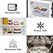 KIGI 35.5OZ Round Food Storage Container,Plastic Meal Prep and Leftovers Bowl with Lid,Airtight Leakproof Salad,Furit,Snack and Ice-cream Bowl,BPA Free - Microwave, Freezer and Dishwasher