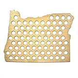 All 50 States Beer Cap Maps - Oregon Beer Cap Map OR - Glossy Wood - Skyline Workshop