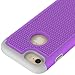 OEAGO iPhone 8 Case, iPhone 7 Case Cover [Drop Protection] [Shock Proof] Hybrid Dual Layer Rubber Plastic Impact Defender Rugged Slim Hard Case Cover Shell for Apple iPhone 8 / iPhone 7 - Violet
