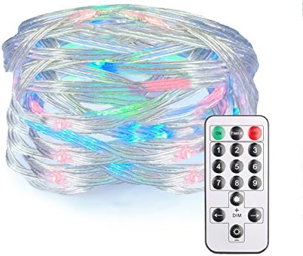 String Lights Battery Operated Waterproof 8 Modes 50 LEDs 16.4ft with Remote Control for for Bedroom, Wedding Party, Patio, Christmas
