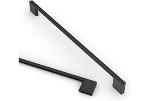 Asidrama 10 Pack 10 Inch(256mm) Matte Black Kitchen Cabinet Handles, Cabinet Pulls Kitchen Cabinet Hardware for Cupboard Drawer Pulls