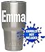 Personalized Name Decal/Tumbler/Custom Vinyl decal/Vehicle graphics sticker (White)